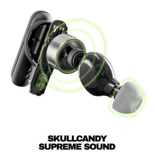 Skullcandy Smokin' Buds XT True Wireless in-Ear Earbuds, Black
