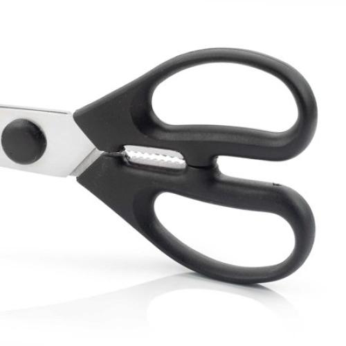 ARCOS 8-Inch Detachable Black Kitchen Scissors in Nitrum Stainless Steel