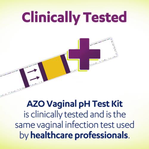 AZO Vaginal pH Test Kit, Clinically-Tested Vaginal Infection Test Kit, FSA/HSA Eligible, 2 Count