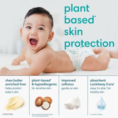 Pampers Pure Diapers Size 2, 186 Count (Select for More Options)