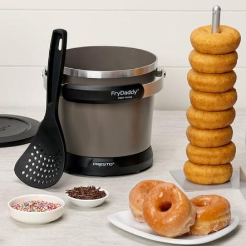 (NO POWER CORD) Presto FryDaddy Electric Deep Fryer, Black 05428