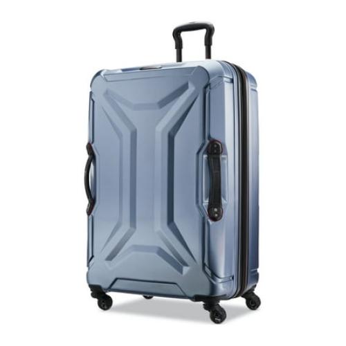 American Tourister Cargo Max 28 Hardside Large Checked Spinner Luggage Single Piece - Slate Blue *SMALL DENT ON TOP LEFT*