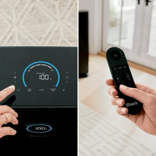 Shark - Air Purifier 6 With Anti-Allergen HEPA Filter Advanced Odor And Fumes Lock, 1,200 sq. ft., Smart Sensing Open Box