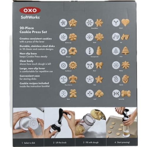OXO Softworks 20 Piece Cookie Press Set