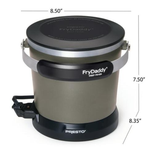 (NO POWER CORD) Presto FryDaddy Electric Deep Fryer, Black 05428