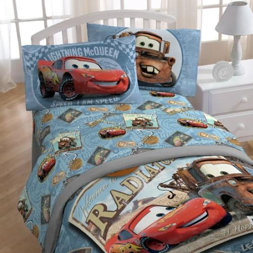 Disney/Pixar Cars Tune Up 4 Pieces Polyester Sheet Set, Full Size