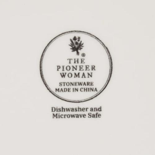 The Pioneer Woman Agatha 12-Piece Stoneware Dinnerware Set, Brown