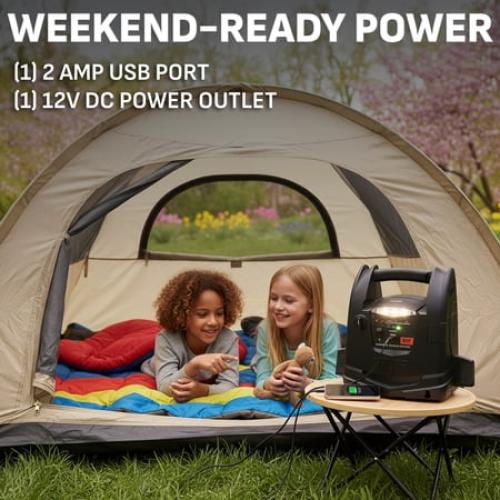 Schumacher Electric 800A Car Battery Jump Starter and Portable Power Station, 150-PSI Air Compressor, 12V Sport, Auto, and Marine Batteries, SJ1583