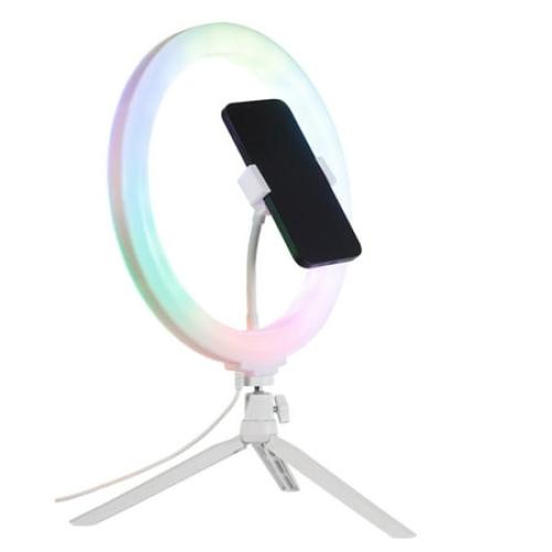 Vivitar 12 Full Color 3D Ring Light with Tripod and Adjustable Ball Head, Black