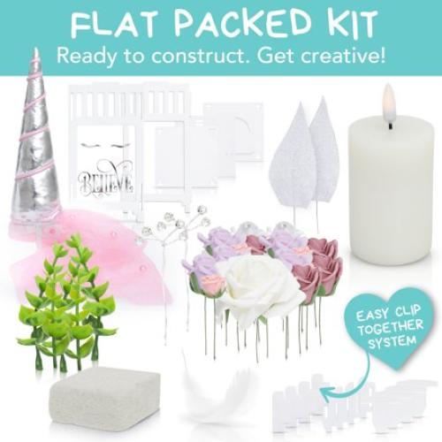 Amitie Lane DIY Unicorn Lantern Craft Kit, Night Light, Bedroom Décor, Arts And Craft Kit, Girls Age 6