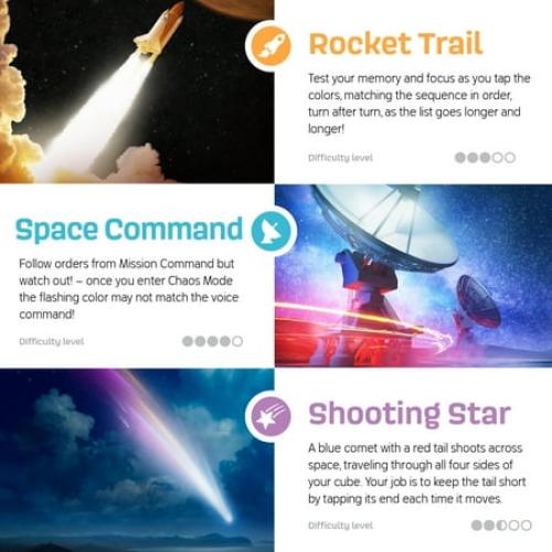 Rechargeable Game Activity Cube - 9 Fun Brain & Memory Games - Cool Toys for Boys and Girls - Christmas/Birthday Gifts for Ages 6-12  Year Old Kids Tweens & Teens - Best Boy & Girl Toy Gift Ideas