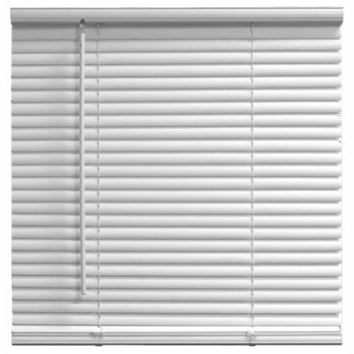 Mainstays 1 Cordless Vinyl Room Darkening Blinds, White, 31W x 72L