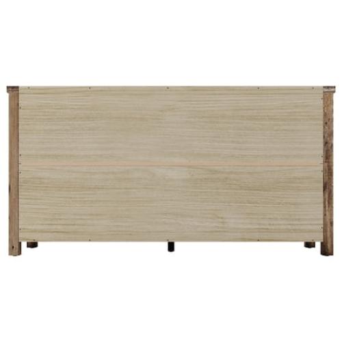 Home Design Racine 6 Drawer Dresser, Vintage Oak