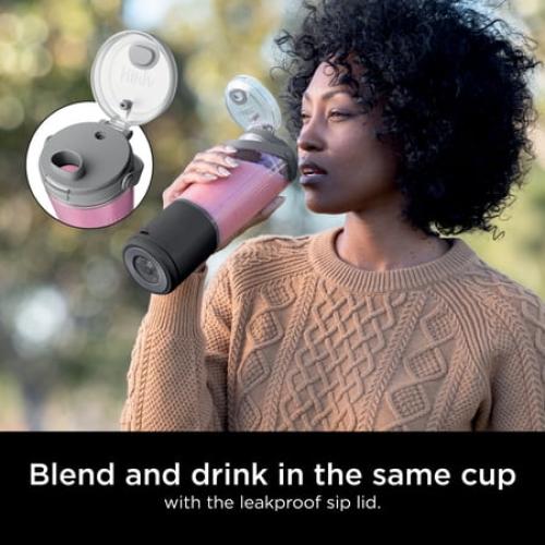 Ninja Blast 16 oz Portable Personal Blender with Leak Proof Lid and Easy Sip Spout, Smoothie Blender, Black BC100BK