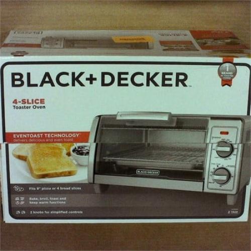 BLACK DECKER 4 Slice Toaster Oven Stainless Steel TO1700SG - New (tt)