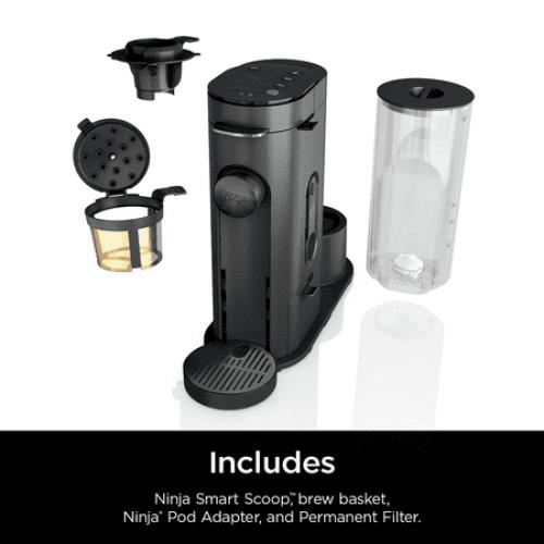 Ninja Pods & Grounds Hot & Iced Single-Serve Coffee Maker, K-Cup Pod Compatible, Rapid Cold Brew, PB045, Black
