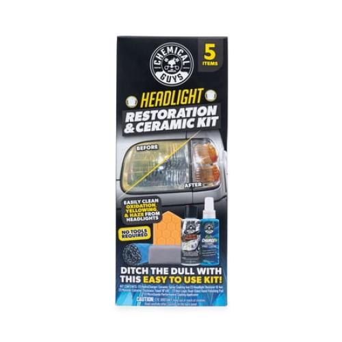 Chemical Guys Headlight Restoration & Ceramic Kit, 5 Items