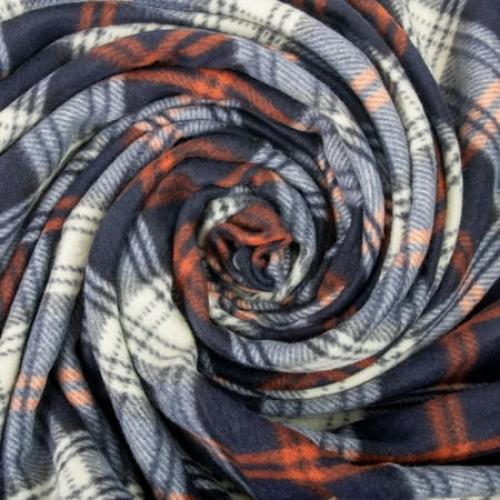 Single Plaid Color 60”L x 50”W Fleece Throw Blanket for Fall, Winter, Spring, Summer, Men, Women, Children & Pets in Red Plaid