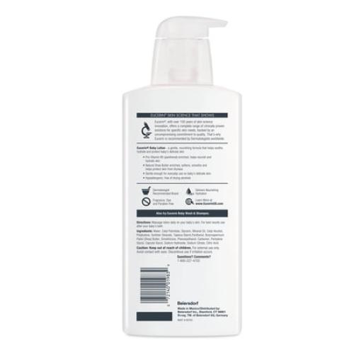 Eucerin Baby Lotion, Fragrance Free, 13.5 fl oz Bottle