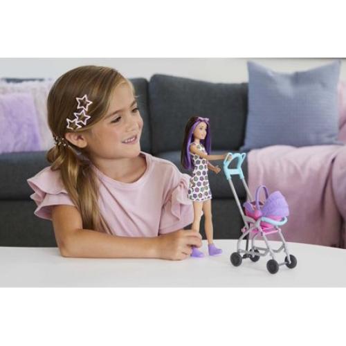 Barbie Skipper Babysitters Inc. Doll & Stroller Playset, for 3 Years & Up, Multicolor