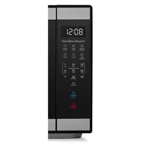 Hamilton Beach 1.1 Cu ft Countertop Microwave Oven in Stainless Steel