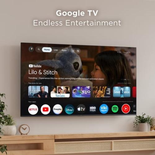 TCL 75 Q Series QLED 4K UHD HDR Smart Google TV (NEW 2025) - Dolby Vision, Dolby Atmos, Motion Rate 240, HDR 10 , Auto Game Mode - 75Q51K