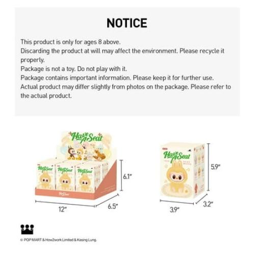 POP MART THE MONSTERS (Labubu) Have a Seat Vinyl Plush Blind Box CASE