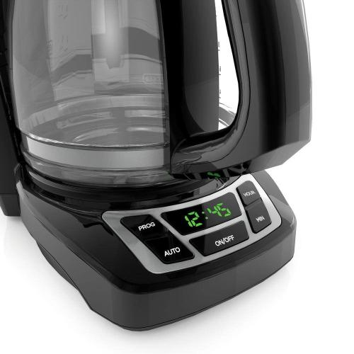12-Cup Black Programmable Coffeemaker