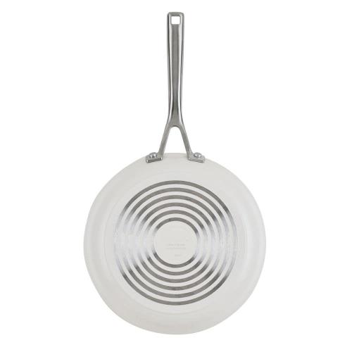 10-Piece Hard-Anodized Aluminum Ceramic Nonstick Induction Cookware Set Porcelain White