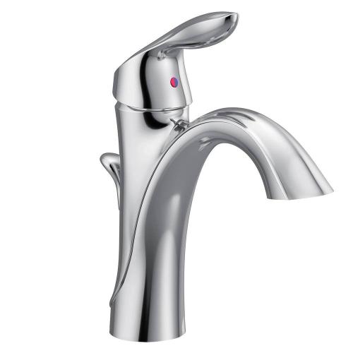 Eva Single Hole Single-Handle High-Arc Bathroom Faucet in Chrome