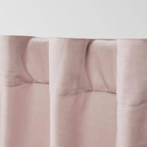 Canvas Butter Polyester Solid 52 in. W x 84 in. L Grommet Top Indoor Outdoor Light Filtering Curtain (Double Panel)