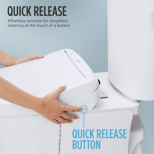 C5 Washlet Electric Heated Bidet Toilet Seat for Elongated Toilet in Cotton White