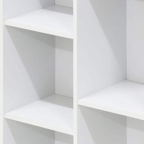 Size 11-Cube Color white Reversible Open Shelf Bookcase