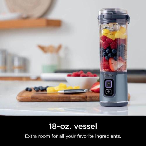 Blast 18 Oz. Single Speed Denim Blue Portable Blender