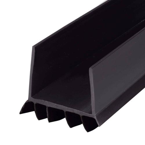 M-D Building Products 36 in. Black Vinyl U-Shape Cinch Slide-On Under Door Seal
