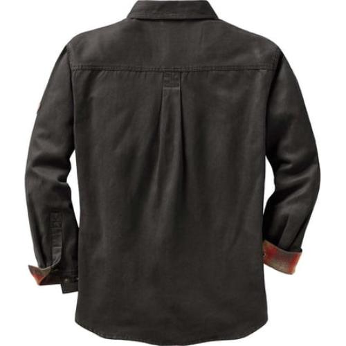 Barley XL Legendary Whitetails Men's Journeyman Flannel Lined Shirt Jacket Water Resistant Waxed Cotton