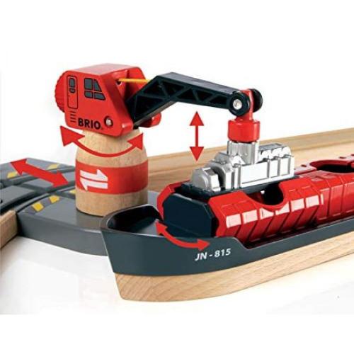 BRIO World 33052 Deluxe Railway Set | Wooden Toy Train Set for Kids Age 3 and Up, Green