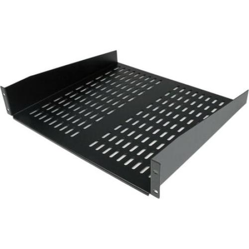 StarTech 2U 16in Universal Vented Rack Mount Cantilever Shelf - Fixed Server Rack Cabinet Shelf - 50lbs / 23kg (CABSHELFV)