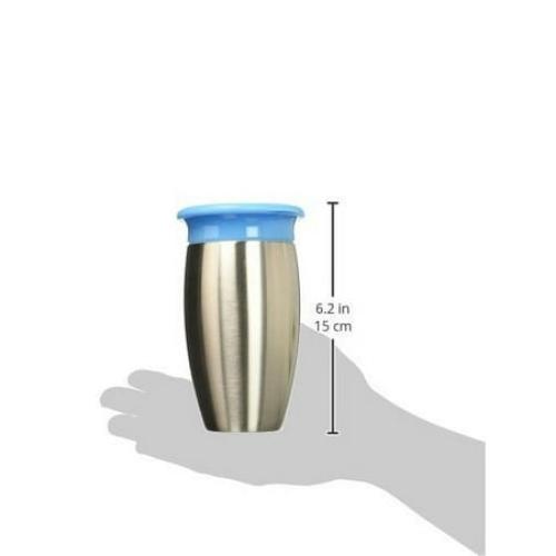 Munchkin® Miracle® 360° Stainless Steel Toddler Sippy Cup, 10 oz, Blue, Unisex