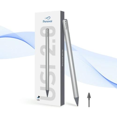 Penoval USI2.0 Stylus Pen for Chromebook, 4096 Levels Pressure for Lenovo chromebook Duet, ASUS chromebook C436, HP chromebook X360 12b, HP chromebook X360 14b Spare Tip Included, USI2.0