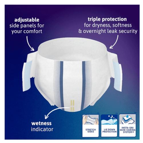 2 pack...TENA ProSkin Overnight Protection Incontinence Briefs, Large / Extra Large, 12 Count