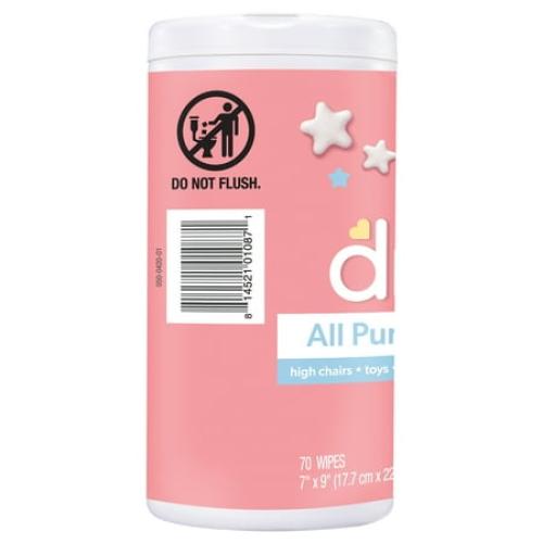 Dreft All Purpose Cleaning Wipes Baby Essentials, Surface Cleaning Supplies, 70 Count