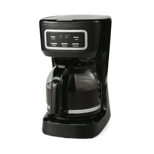Mainstays 12 Cup Programmable Coffee Maker, 1.8 Liter Capacity,Black