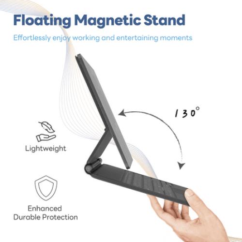 EIP iPad Keyboard Case for Apple iPad Pro 11 inch 4th/3rd/2nd/1st, iPad Air 5th/4th with Magic Keyboard, Trackpad, 7 Color Backlight, Magnetic Detachable Case iPad Pro Wireless Hinged Keyboard Case