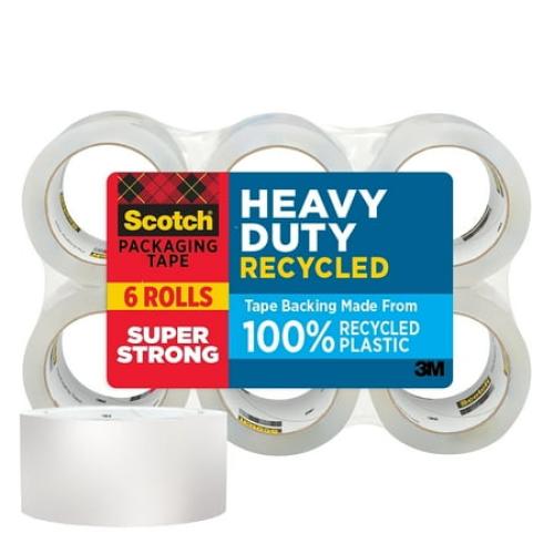 Scotch Heavy Duty Packing Tape 1.88 x 54.6 yds. Clear 5 Pack (7750-6)