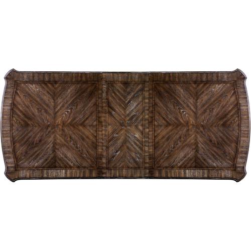 Procopio Rustic Natural Tone TableTop Leaf Shelf and Rails