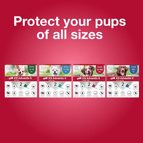 2 Pack Elanco K9 Advantix II Flea and Tick Prevention - > 55 lbs. - K9 Advantix II Extra Large Dog 2-Pack