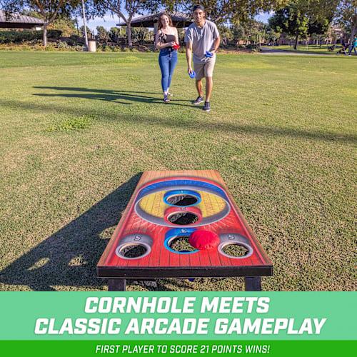 Size 4'H x 2'W GoSports Wood 4' Carnival Arcade Bean Bag Toss