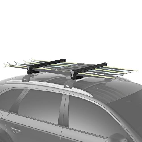 Thule SnowPack Ski/Snowboard Rack Large (6 Pr/4 Boards) Black