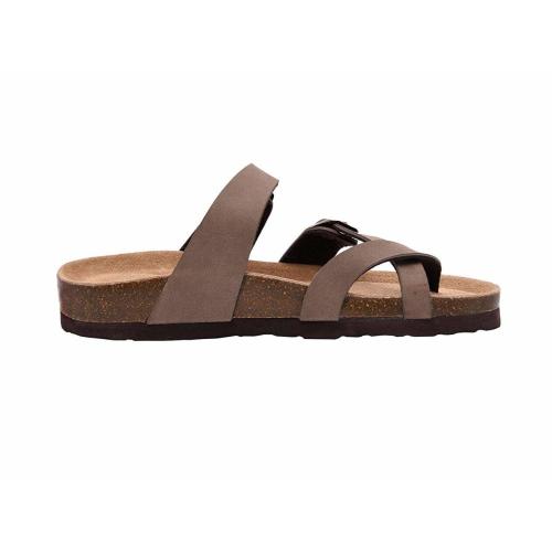 CUSHIONAIRE Women's Luna Cork Footbed Sandal with +Comfort